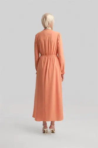 Armine Envelope Dress Ort9230 Peach - 6