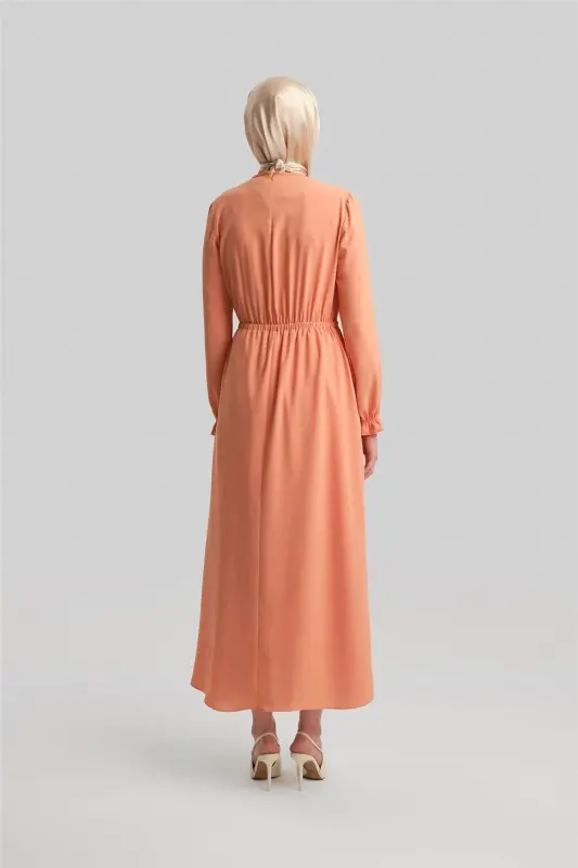 Armine Envelope Dress Ort9230 Peach - 6