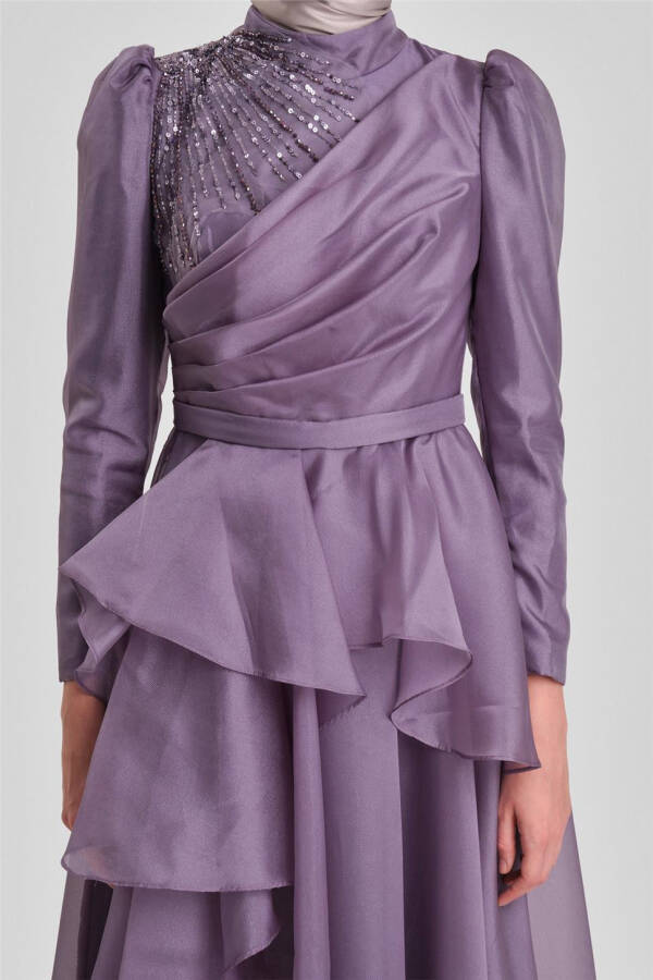 Armine Evening Dress, Lavender color, code 23Yd1902. - 5