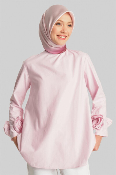 Armine Floral Blouse with Sleeves 24Y3553 Pink - 7