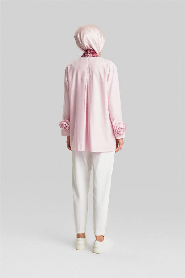 Armine Floral Blouse with Sleeves 24Y3553 Pink - 12
