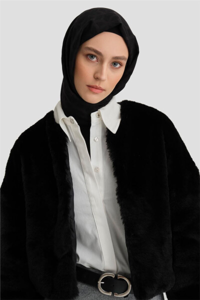 Armine Fur Coat 24K7610 Black - 13