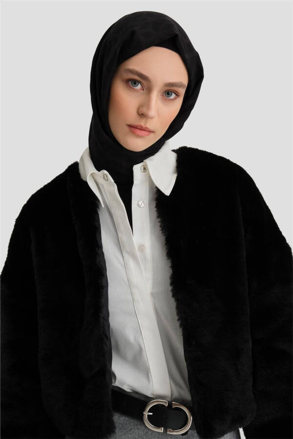 Armine Fur Coat 24K7610 Black - 13