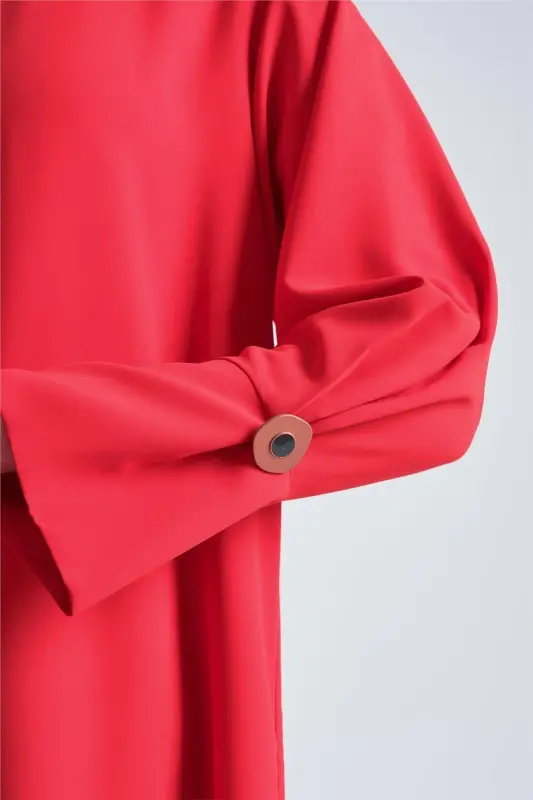 Armine Geniş Manşetli Tunik 24Y4000 Kırmızı - 5