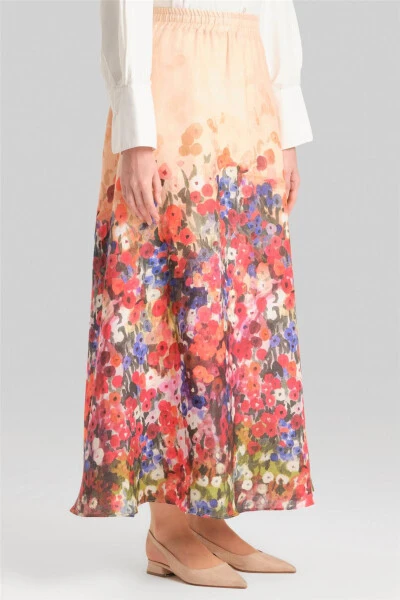 Armine Godet & Patterned Skirt 24Y1628 Orange - 4