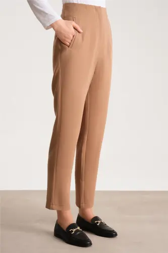 Armine High Waist Carrot Trousers Ort2518 Camel - 5