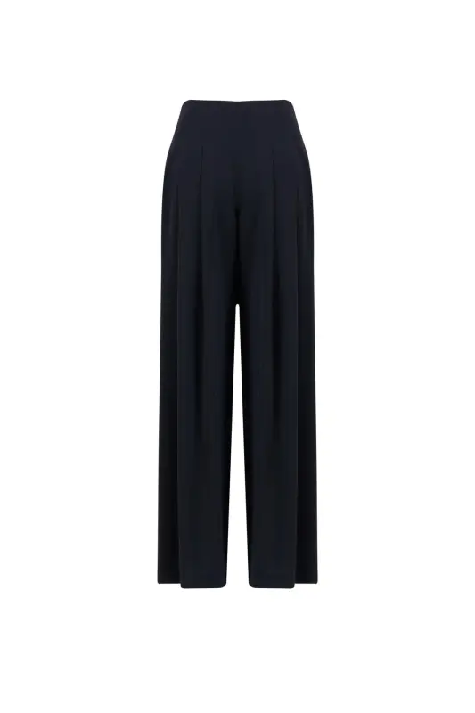 Armine High Waist Pleated Trousers 24K2700 Black - 1