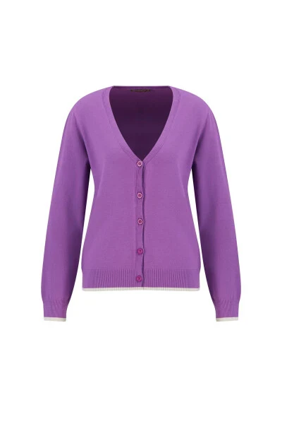 Armine Hırka 24Kd2402 Mor - 8