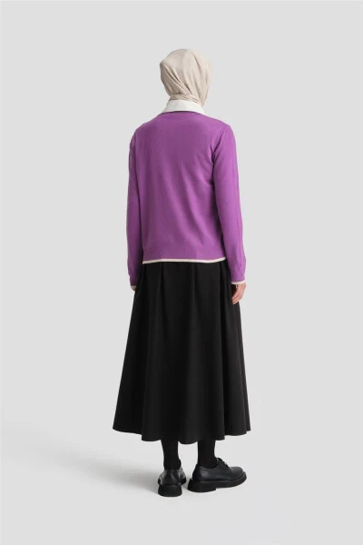 Armine Hırka 24Kd2402 Mor - 14