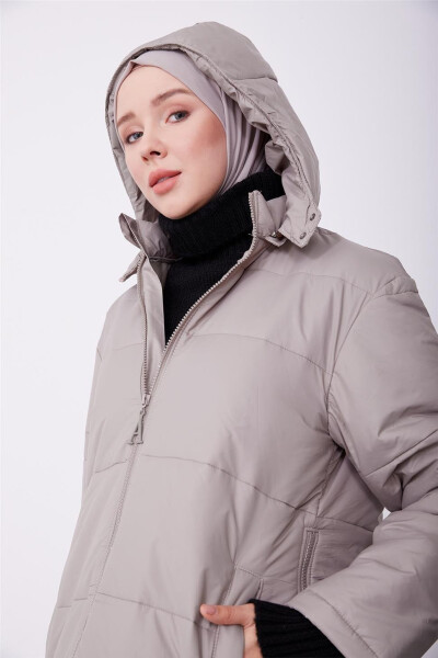 Armine Hooded Jacket 23K8605 Beige - 9