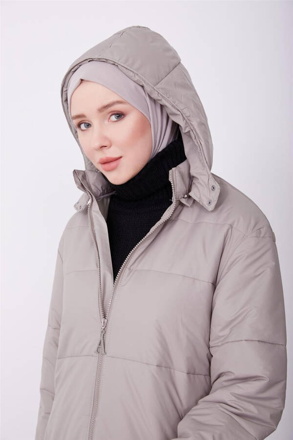 Armine Hooded Jacket 23K8605 Beige - 3