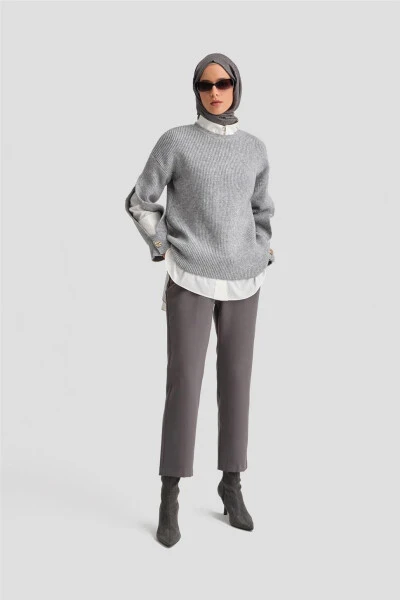 Armine Ironed Trousers 24K2710 Anthracite - 5