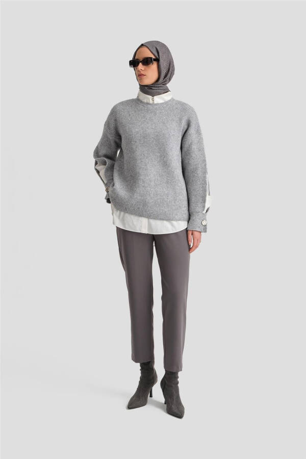 Armine Ironed Trousers 24K2710 Anthracite - 2