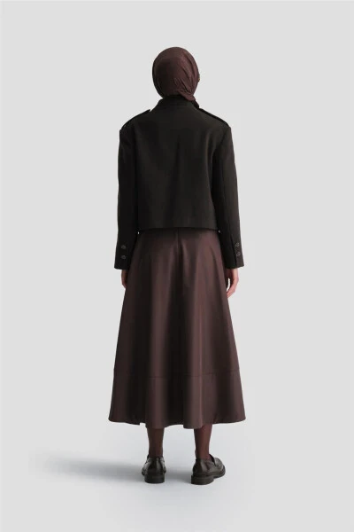 Armine Jacket with Epaulets, 24K5713 Brown - 14