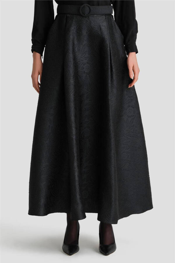 Armine Jacquard Puffy Skirt 24K1700 Black - 7