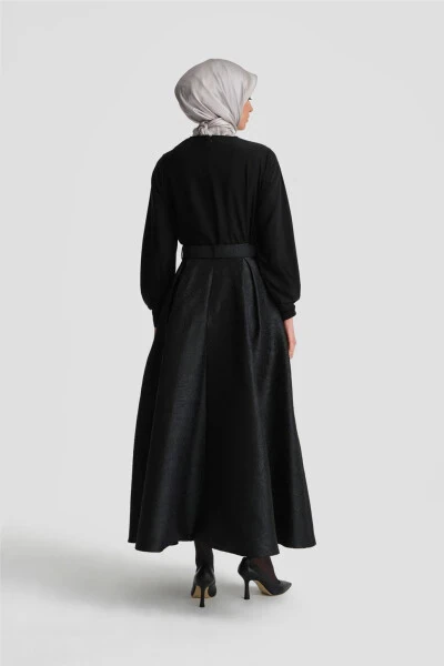 Armine Jacquard Puffy Skirt 24K1700 Black - 5