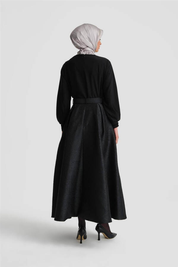 Armine Jacquard Puffy Skirt 24K1700 Black - 5