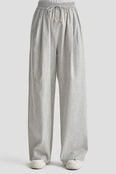 Armine Kalın Çizgili Pamuk Takım 24K6853 İndigo - 12