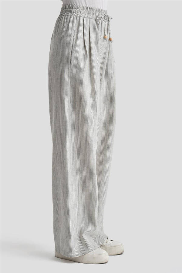 Armine Kalın Çizgili Pamuk Takım 24K6853 İndigo - 6