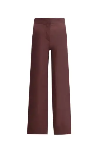 Armine Kemeri Tokalı Pantolon 24K2711 Kızıl Kahve - 1