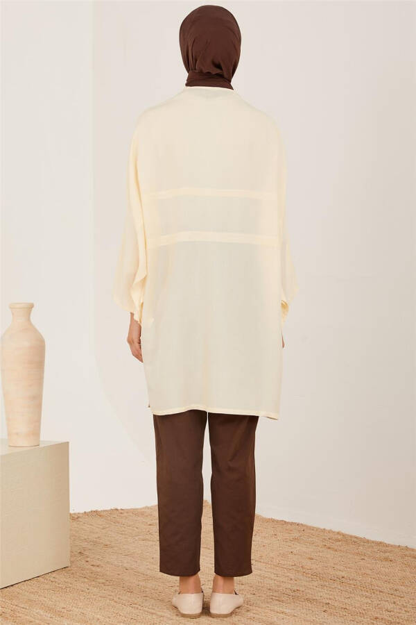 Armine Kimono Kollu Naturel Tunik 23Y4435 Aytaşı - 4