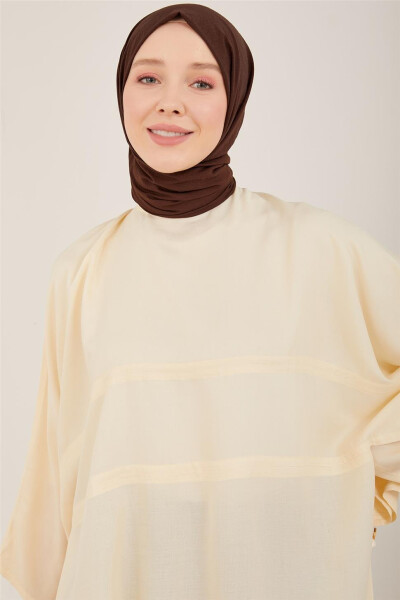 Armine Kimono Sleeve Natural Tunic 23Y4435 Moonstone - 3