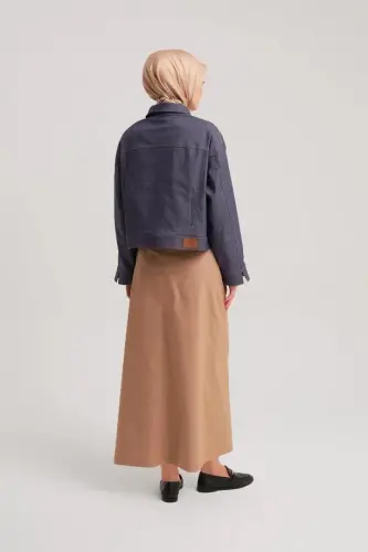 Armine Kısa Denim Ceket 24Y5405 Lacivert - 6