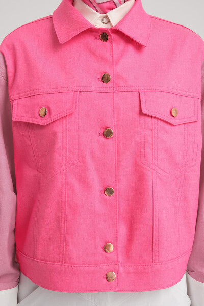 Armine Kısa Denim Ceket 24Y5405 Orkide - 6