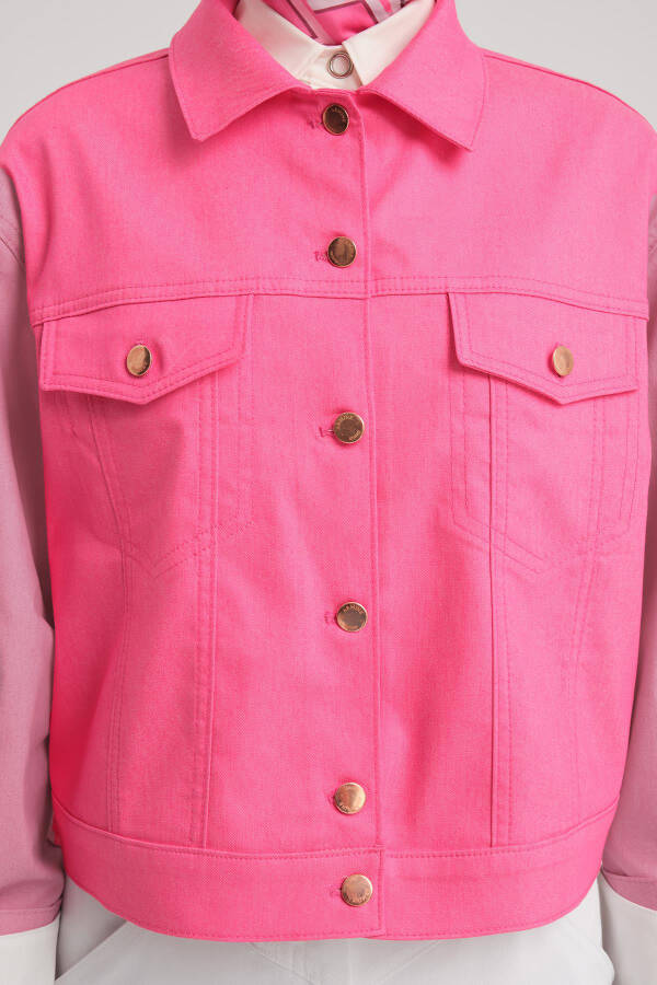 Armine Kısa Denim Ceket 24Y5405 Orkide - 6