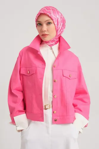 Armine Kısa Denim Ceket 24Y5405 Orkide 