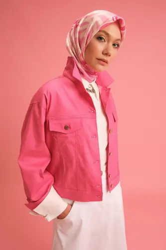 Armine Kısa Denim Ceket 24Y5405 Orkide - Armine (1)