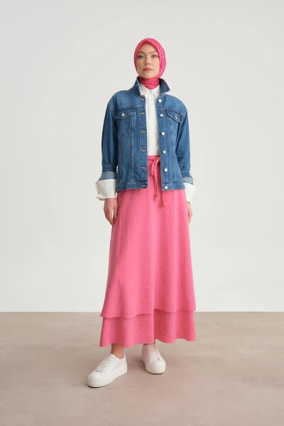 Armine Knitted Belted 2 Layer Skirt 24Y1613 Orchid - 7