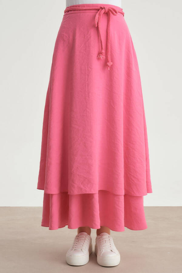 Armine Knitted Belted 2 Layer Skirt 24Y1613 Orchid - 9