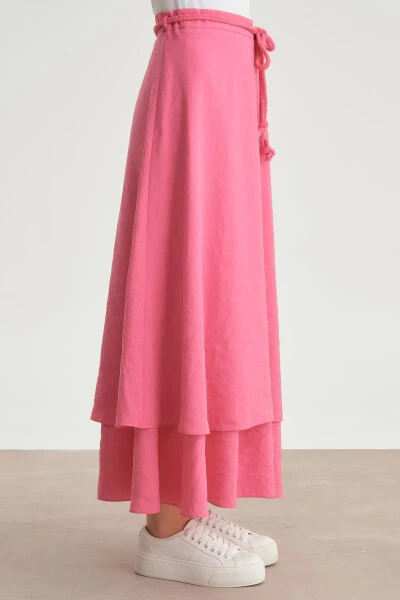 Armine Knitted Belted 2 Layer Skirt 24Y1613 Orchid - 10