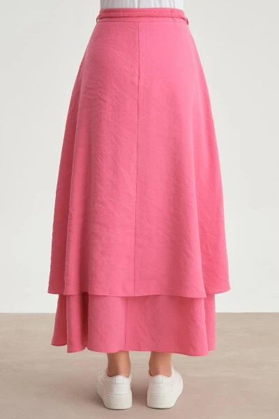 Armine Knitted Belted 2 Layer Skirt 24Y1613 Orchid - 12