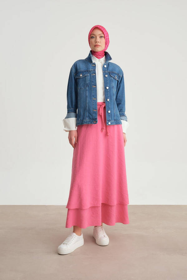 Armine Knitted Belted 2 Layer Skirt 24Y1613 Orchid - 1