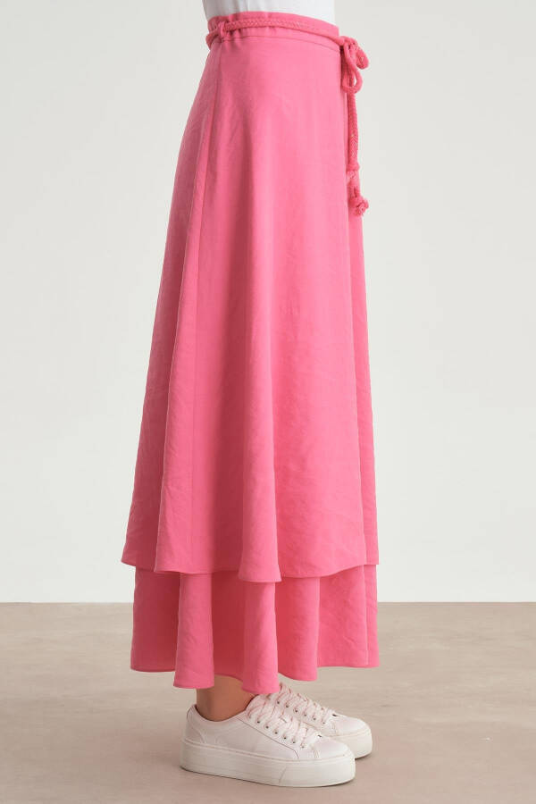 Armine Knitted Belted 2 Layer Skirt 24Y1613 Orchid - 4