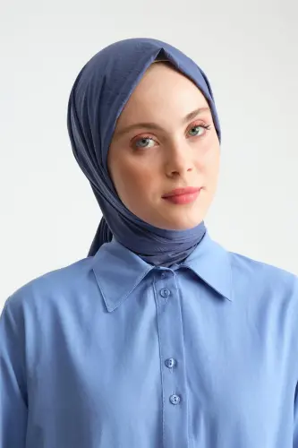 Armine Kol Detaylı Gömlek 23K3441 Mavi - 4