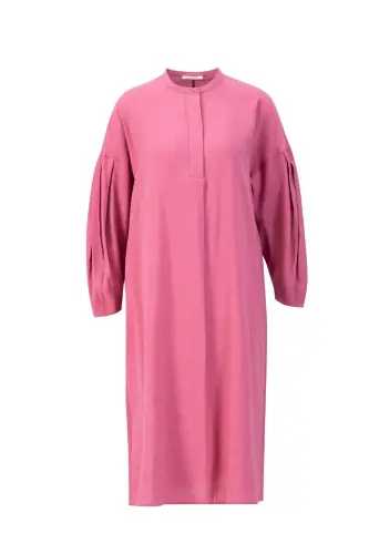 Armine Kolu Pileli Tunik 24K4026 Vişne 