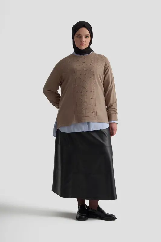 Armine Ko'ylagi 23Kd9006 Jigarrang - 3