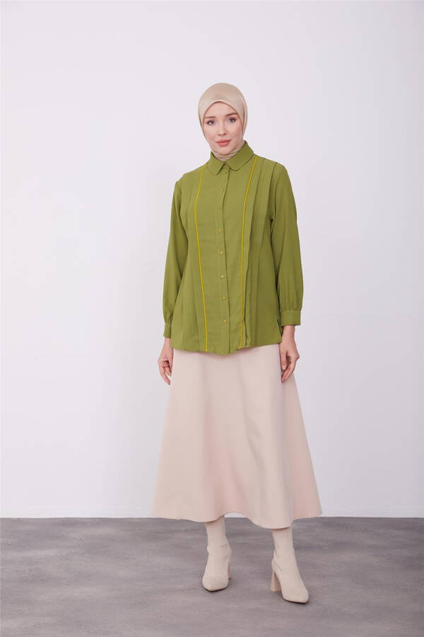 Armine Ko'ylak 23K3347 Xaki - 2