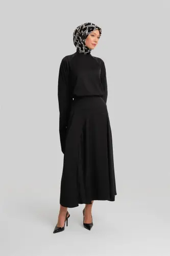 Armine Kuplu Ve Godeli Etek 24Y1623 Siyah - ARMINE (1)