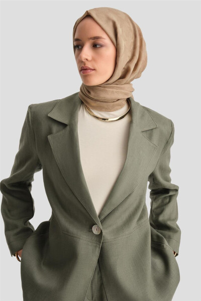 Armine Linen Blazer Suit (24K6821) Khaki - 11