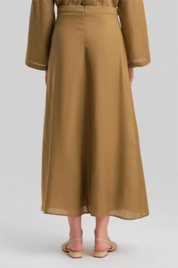 Armine Linen Skirt Suit (24Y6829) - Camel - 18