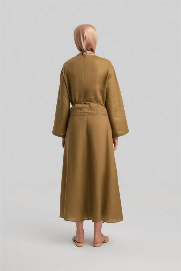 Armine Linen Skirt Suit (24Y6829) - Camel - 10