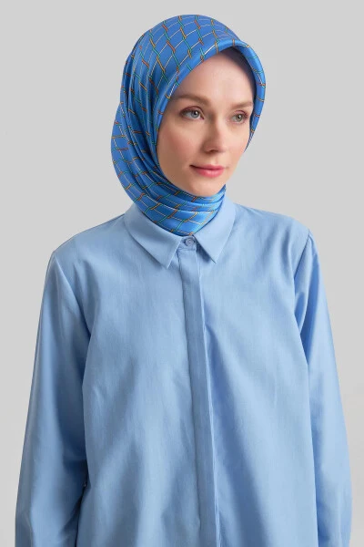 Armine Manjetli Logo Basic Ko'ylak 24Y3522 Kulrang Movi - 3