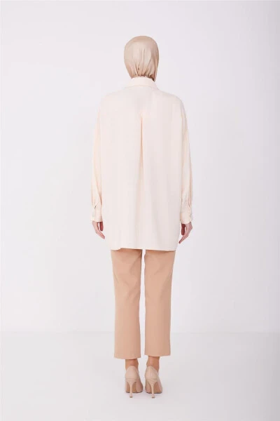 Armine Metal Button Front Shirt 23Y3000 Nude - 4