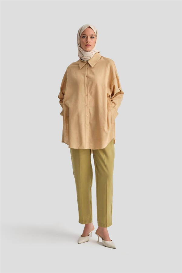 Armine modal button pants (24K2621) olive - 6