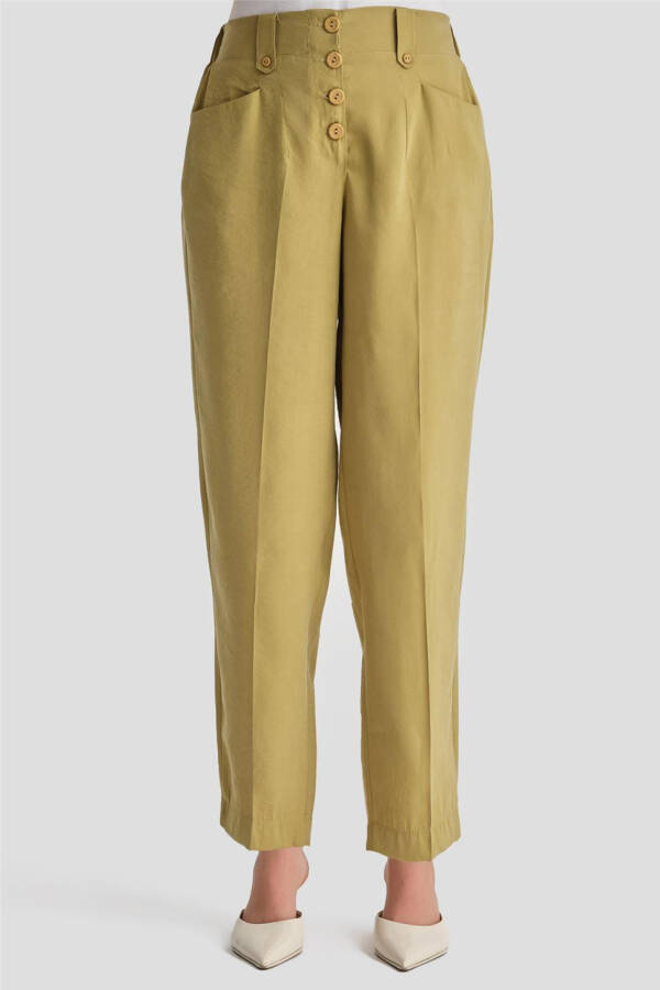 Armine modal button pants (24K2621) olive - 2