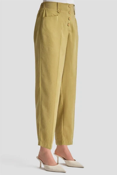 Armine modal button pants (24K2621) olive - 3